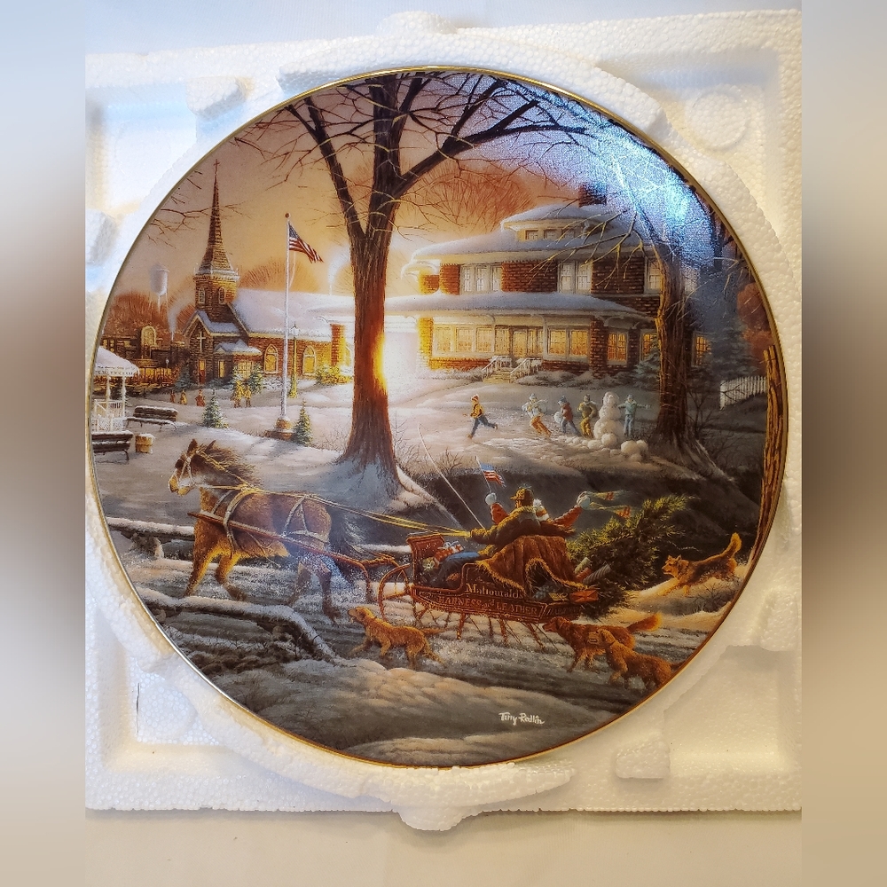 Terry Redlin Heartland Collection Vtg 1998 Racing Home Plate